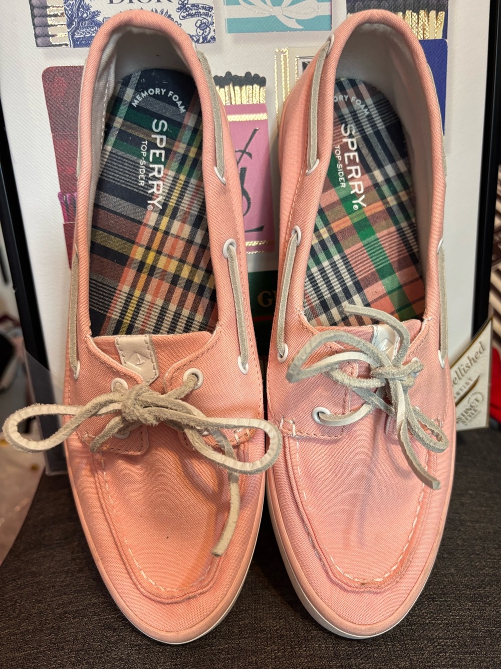 Sperry Women's Pink Canvas Boat Shoes